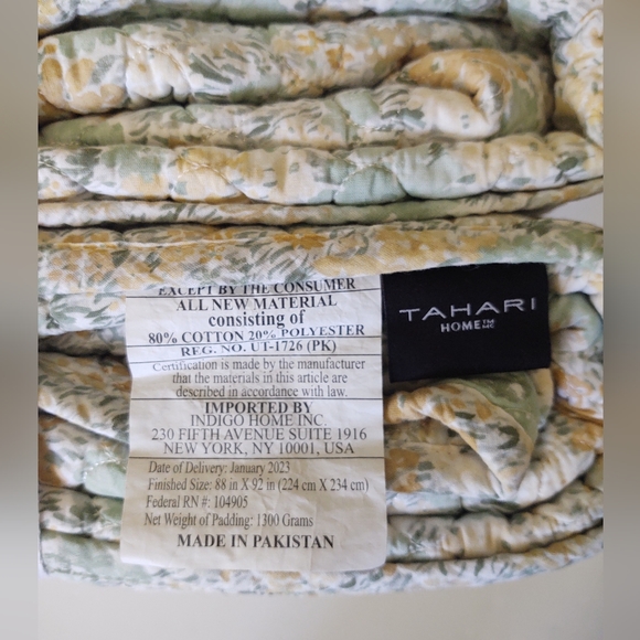 🎁Tahari Home 3 Piece Quilt Set - 7995CIT CITEVE - Picture 5 of 7